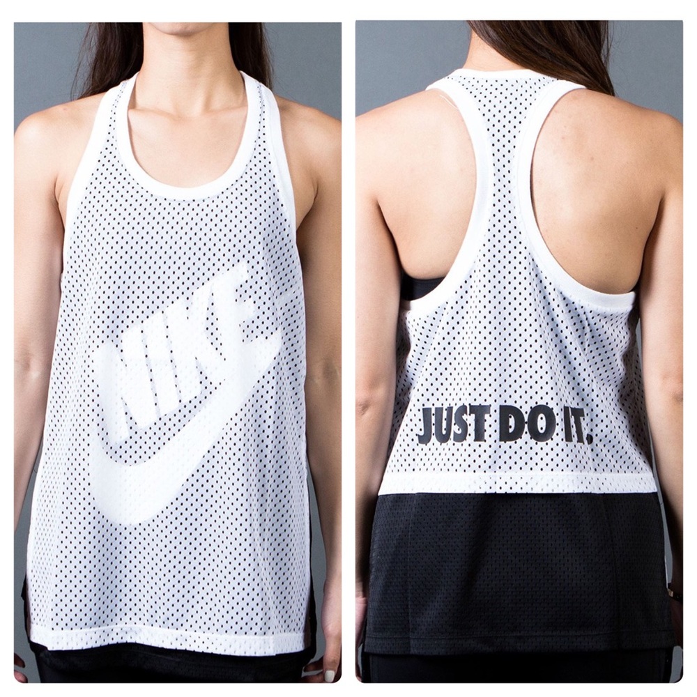 Nike Mesh Overlay Jersey Tank Top